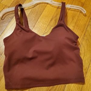 Cropped Workout Tank w/ Built in Bra